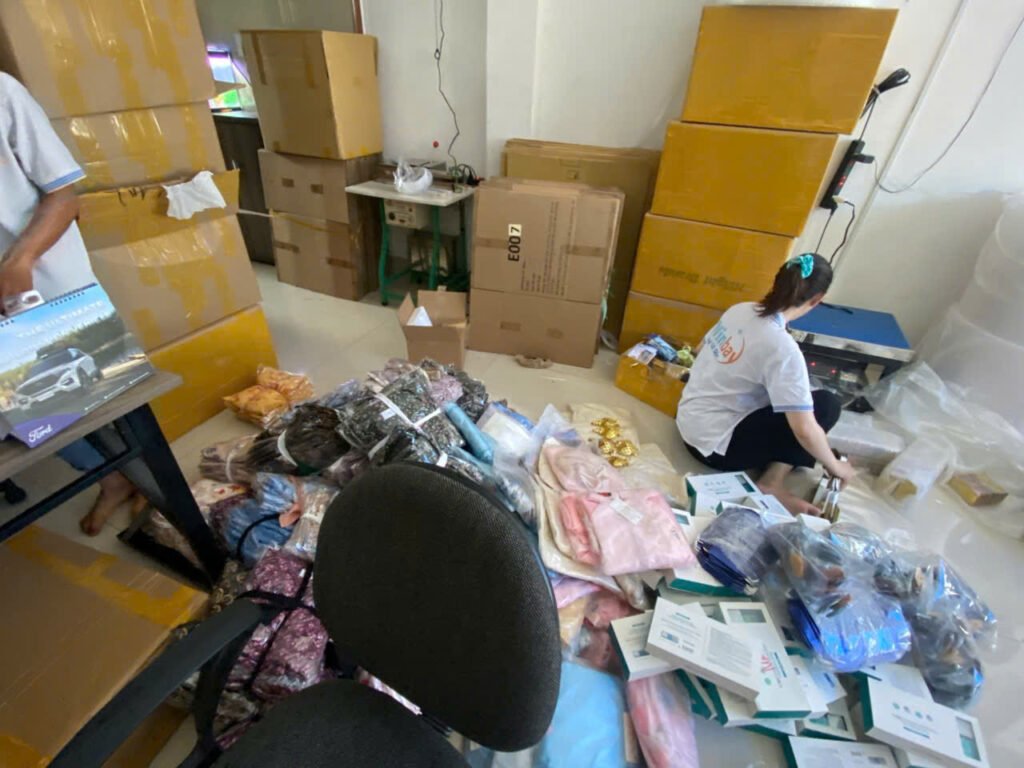 Hàng hóa được đóng gói cẩn thận