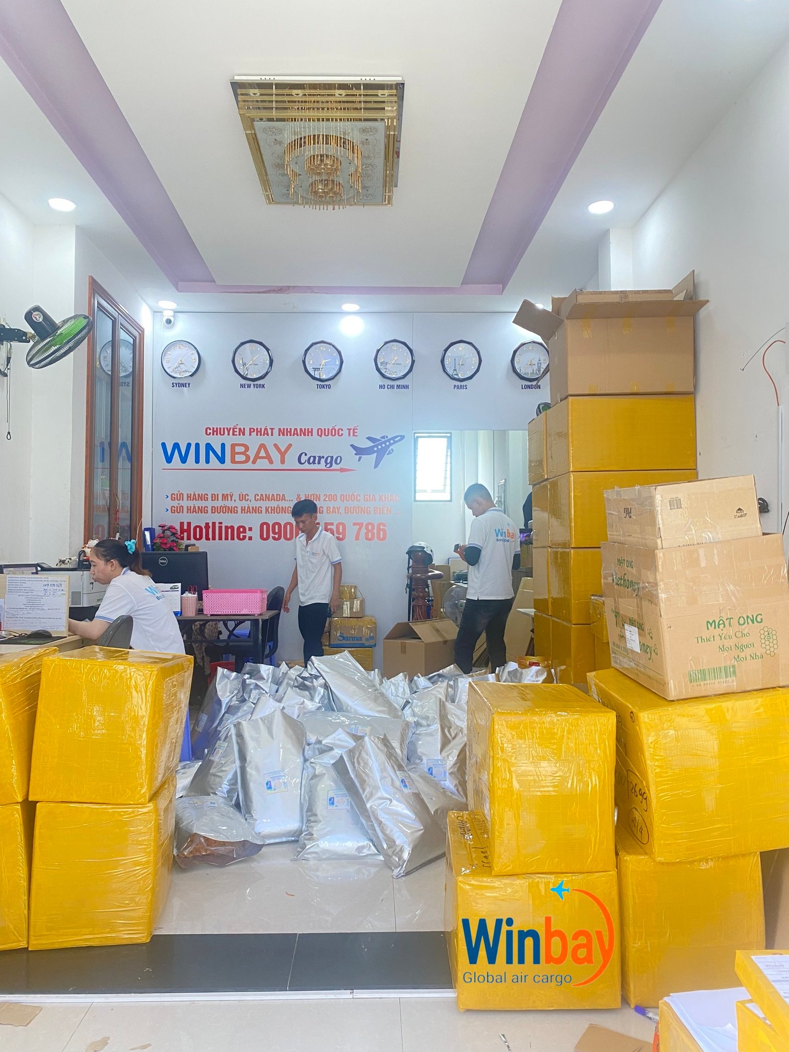 Giá cước gửi hàng đi Úc tại Winbay